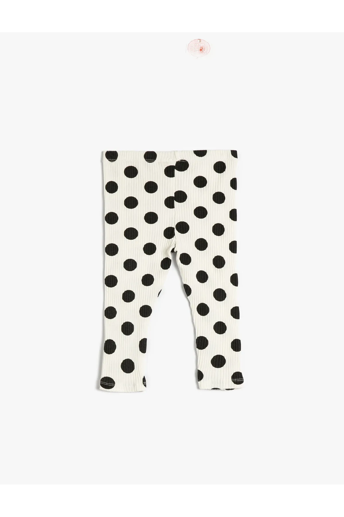 Koton  Gerippte Leggings mit Polka-Dot-Muster und elastischem Bund aus Baumwolle