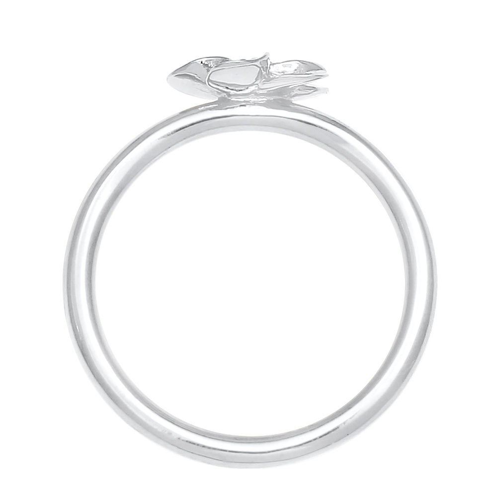 Nenalina Nenalina Bague Dames portant une fleur de frangipanier avec des cristaux de zirco Bague