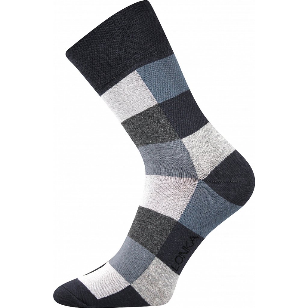 Lonka Decube Mix B grau-blaue Socken, 3 Paare