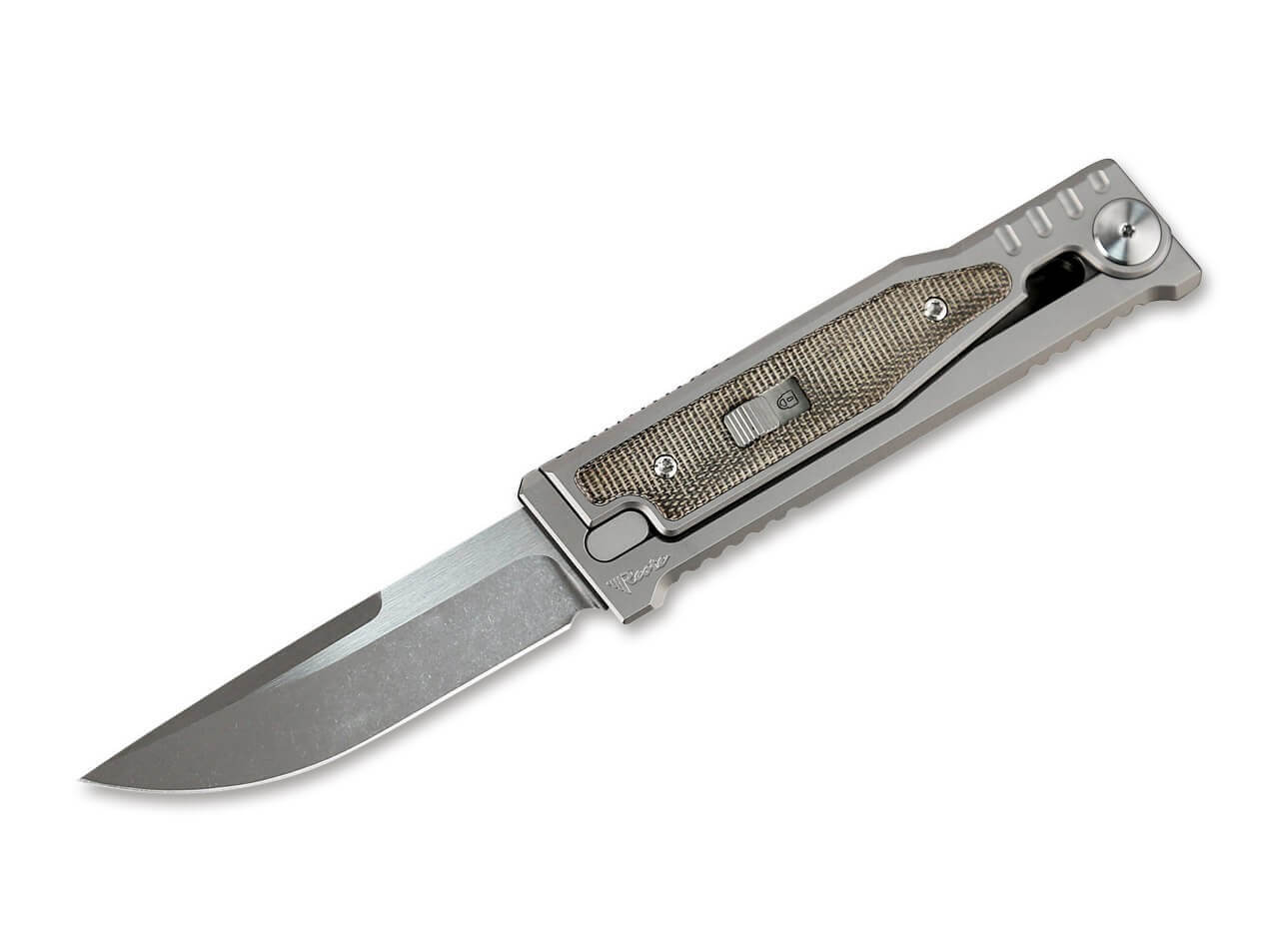 EXO-M Green Micarta Drop Point