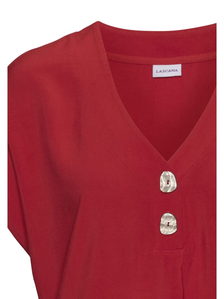 LASCANA Schlupfbluse in rot günstig kaufen