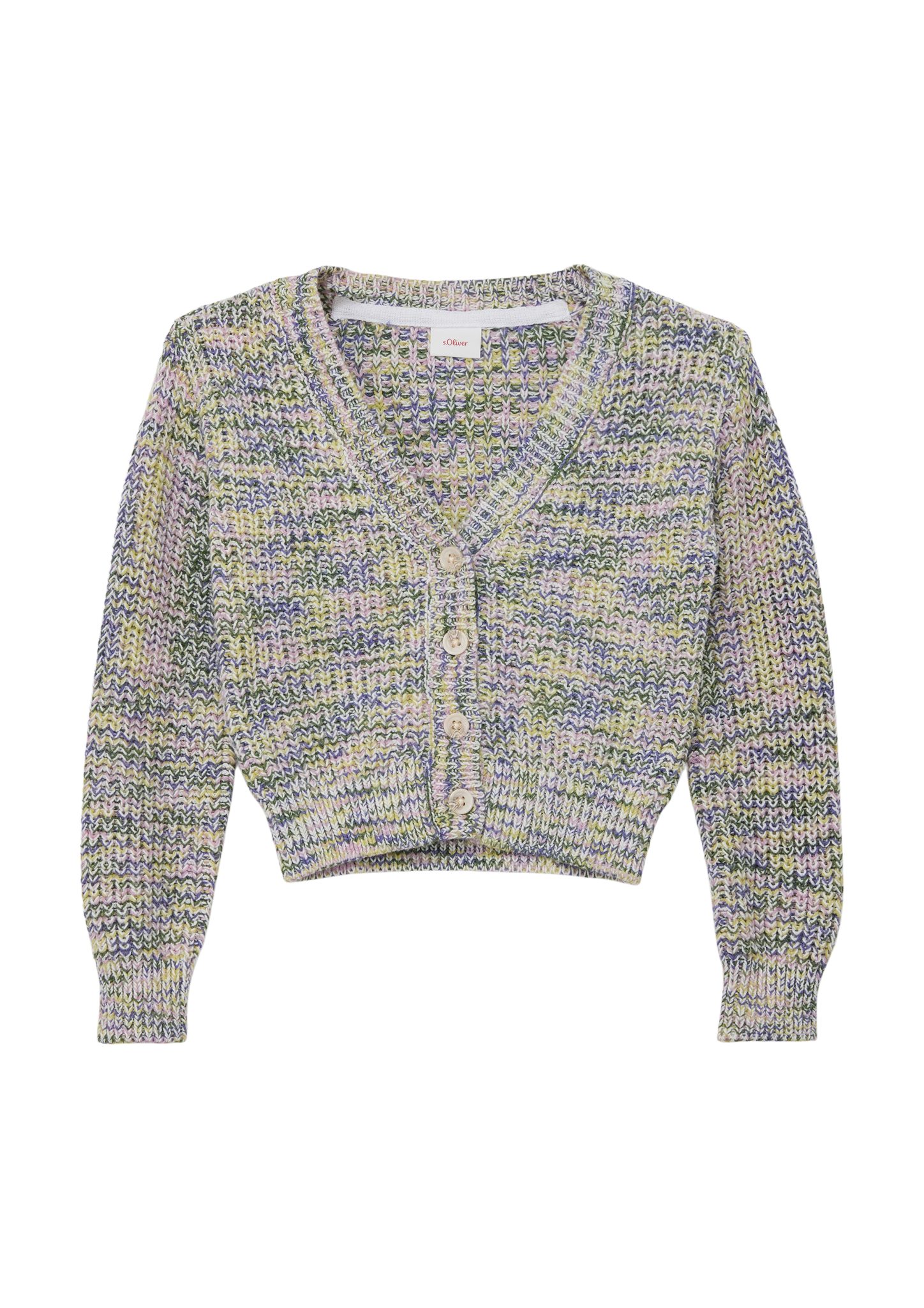 s.Oliver Strickjacke Strickjacke mit V-Ausschnitt