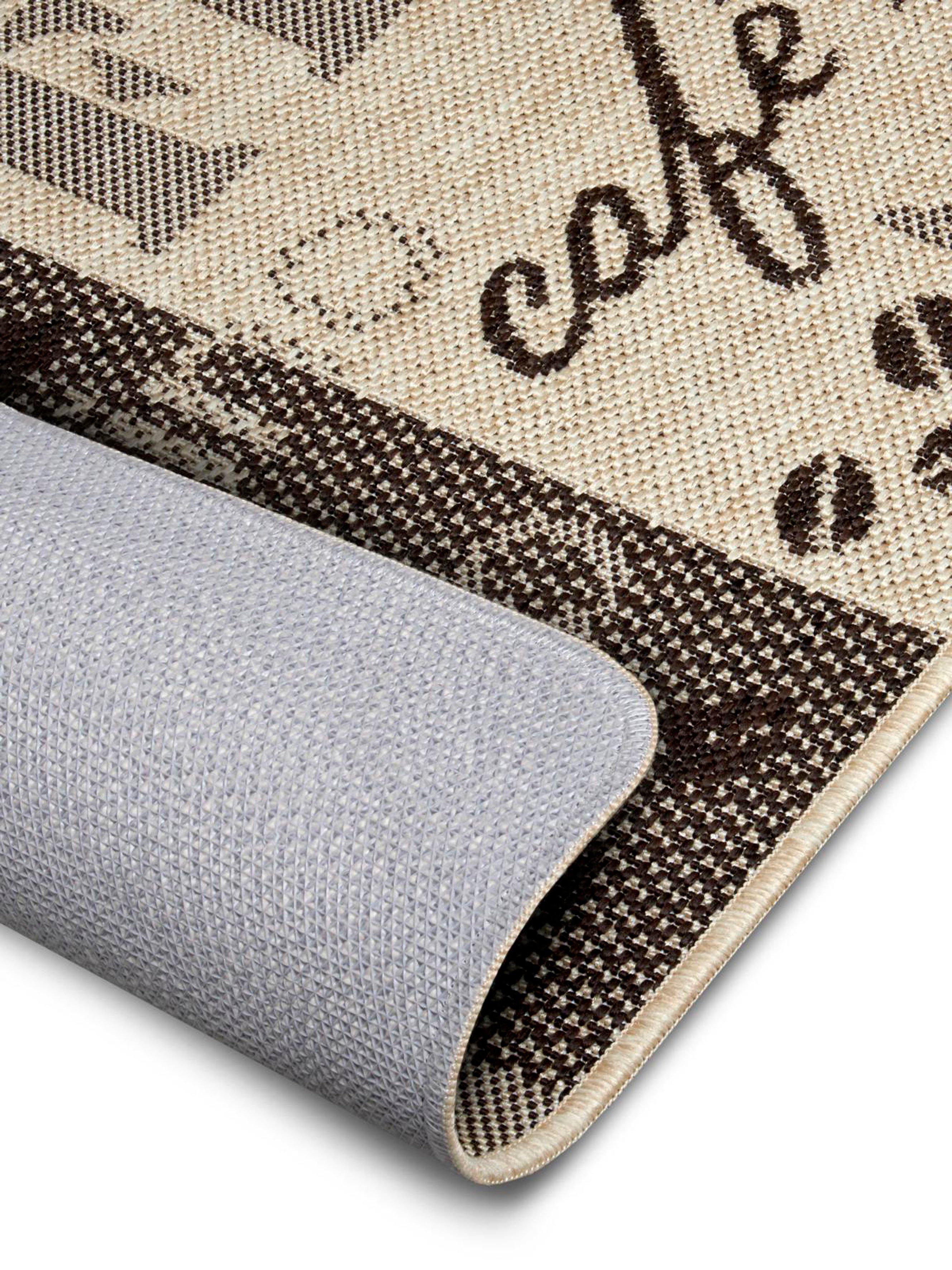 Läufer Coffee Selection, HANSE Home, rechteckig, Höhe: 5 mm, Küchenläufer, Rutschfest, Küchenteppich, Küche, Teppich, Pflegeleicht