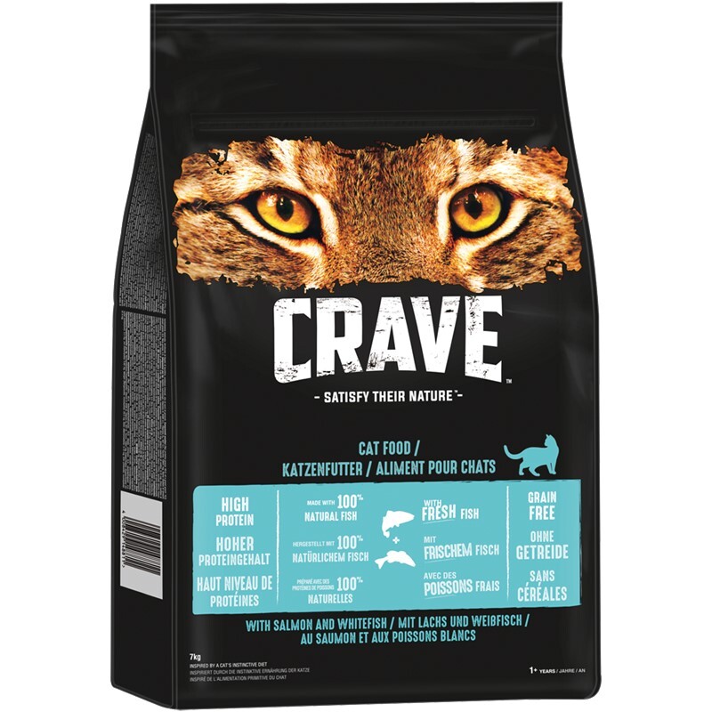 CRAVE Trockenfutter CRAVE mit Lachs und Weißfisch 2x7 kg