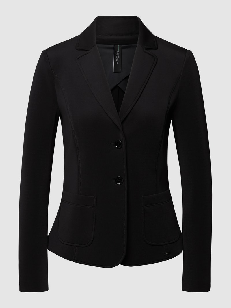 Blazer mit Reverskragen in marineblau