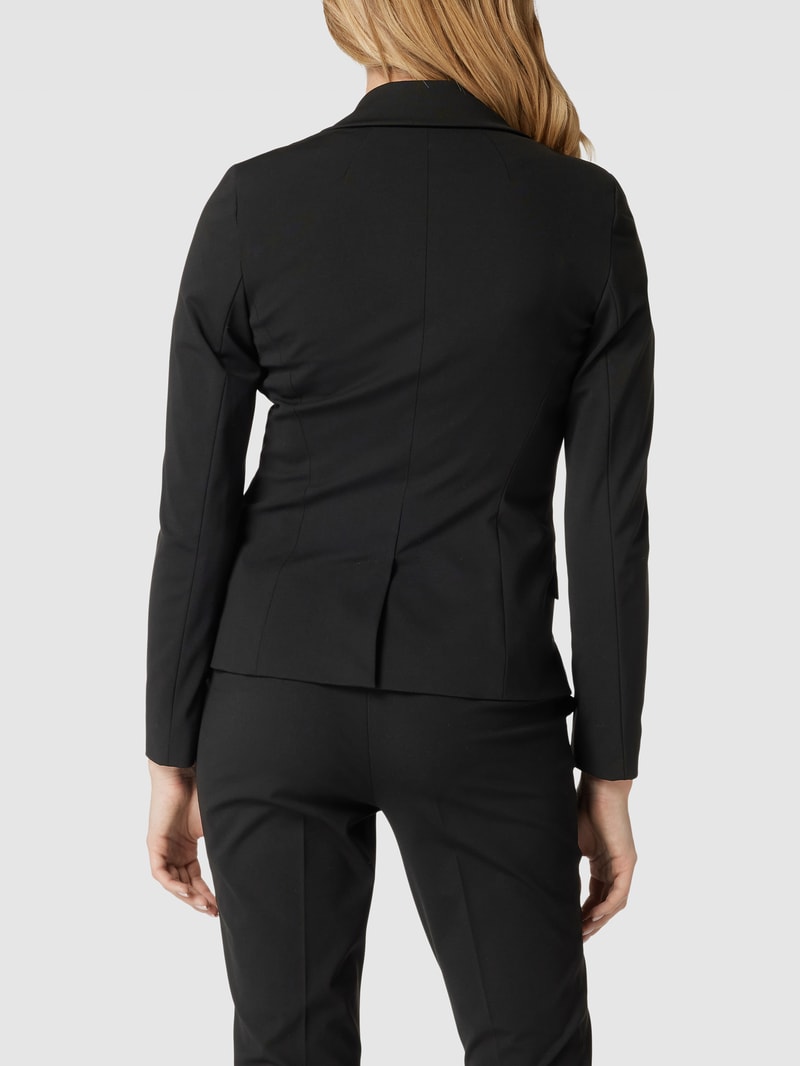 Blazer mit Pattentaschen in schwarz