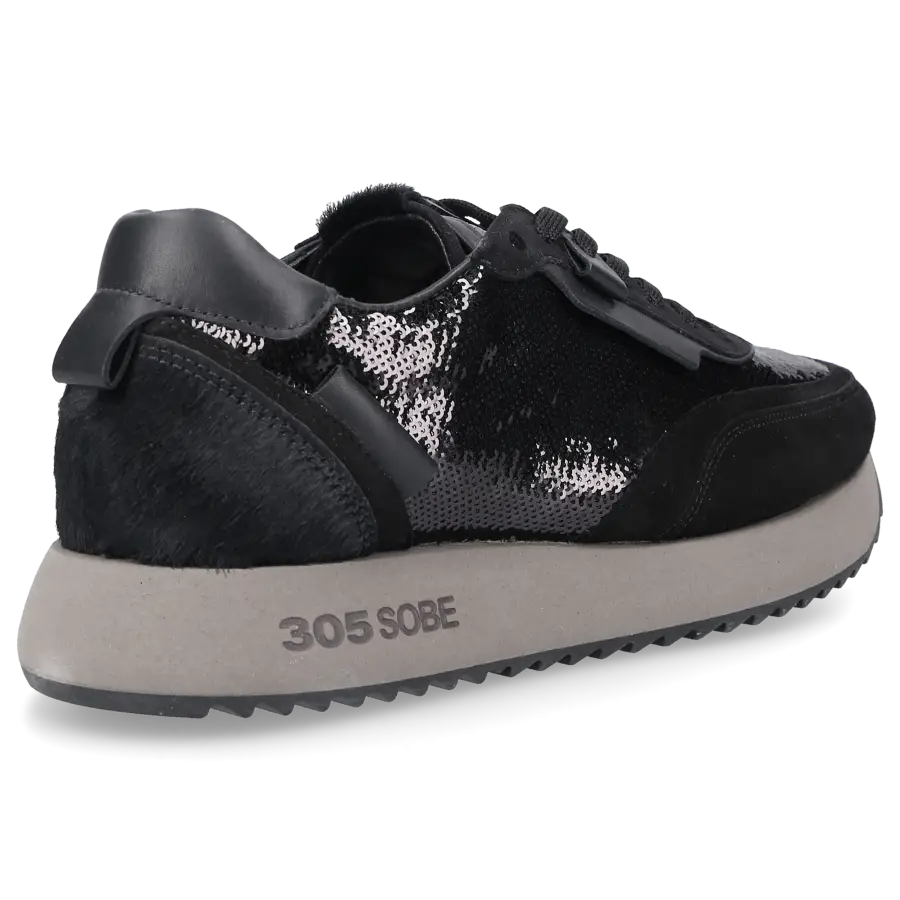 305 SOBE - Sneaker low LAGUNA Kalbsleder - schwarz
