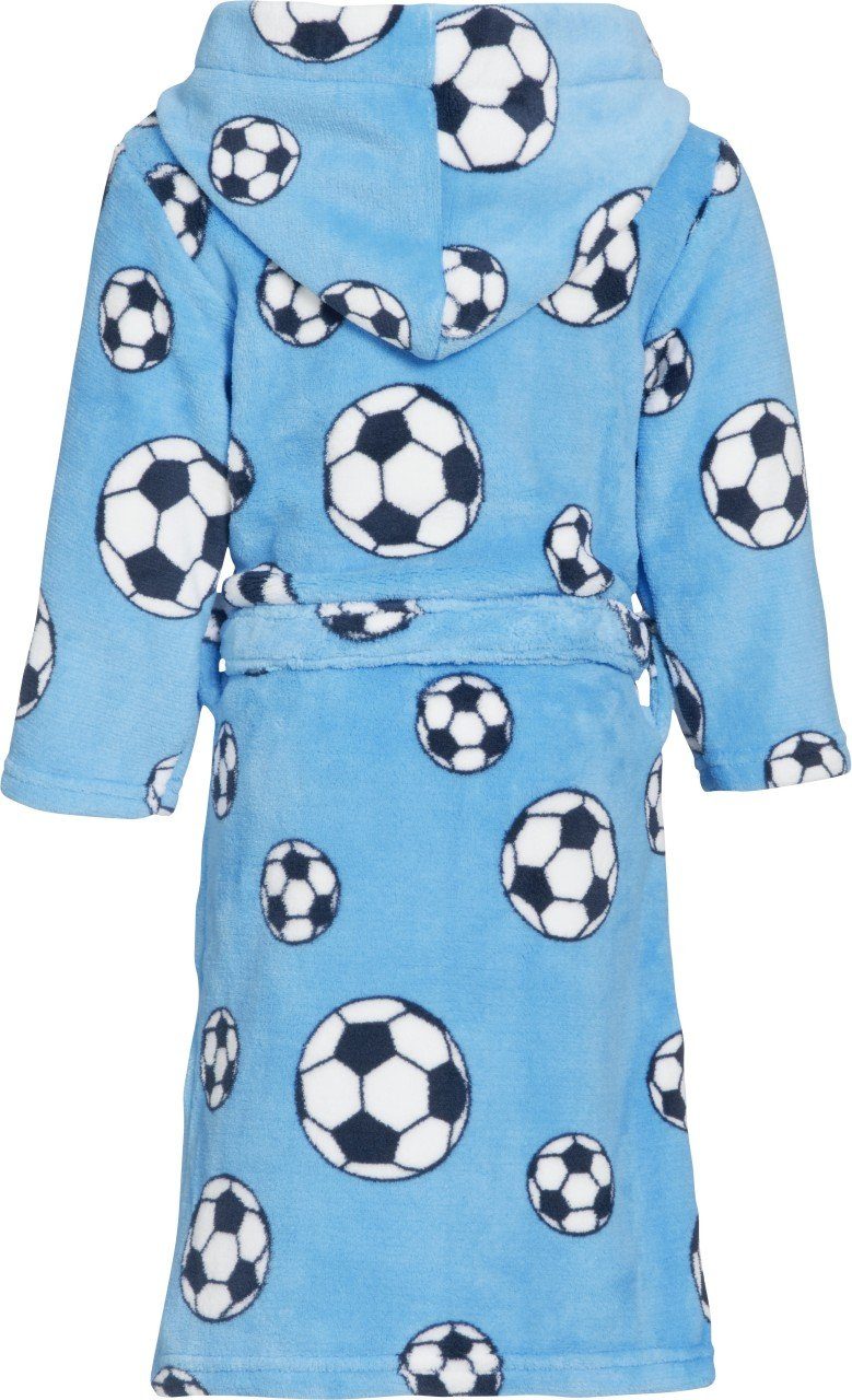 Playshoes Kinderbademantel Fleece-Bademantel Fußball