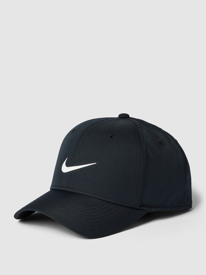 Basecap mit Label-Print in schwarz