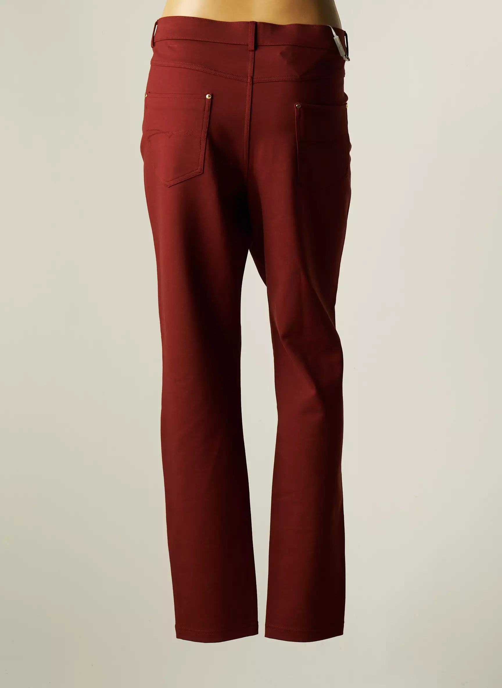 Lcdn Pantalons Slim Femme couleur marron