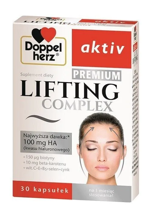 Doppelherz Aktiv Lifting Complex Premium, dodatak prehrani koji pomaže u održavanju mladolikog izgleda kože, kapsule