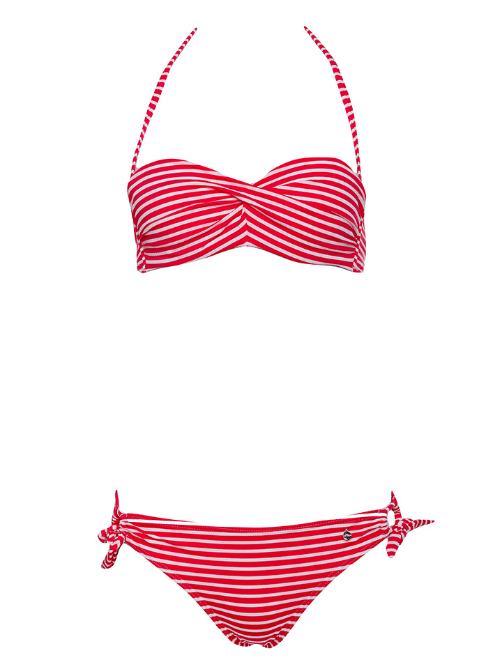 s.Oliver Bikini in Rot/ Weiß günstig kaufen