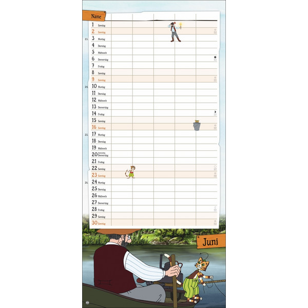 PETTERSSON UND FINDUS FAMILIENPLANER 2024 - Kalender