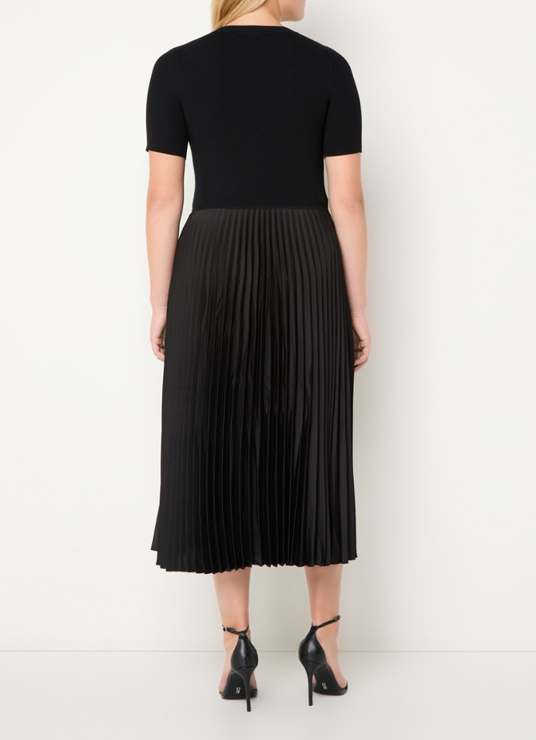Rochie midi plisată cu model Fadri de la HUGO BOSS