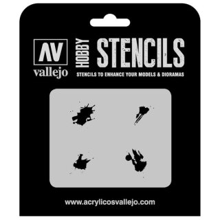 Vallejo Hobby Stencils: Petrol Spills