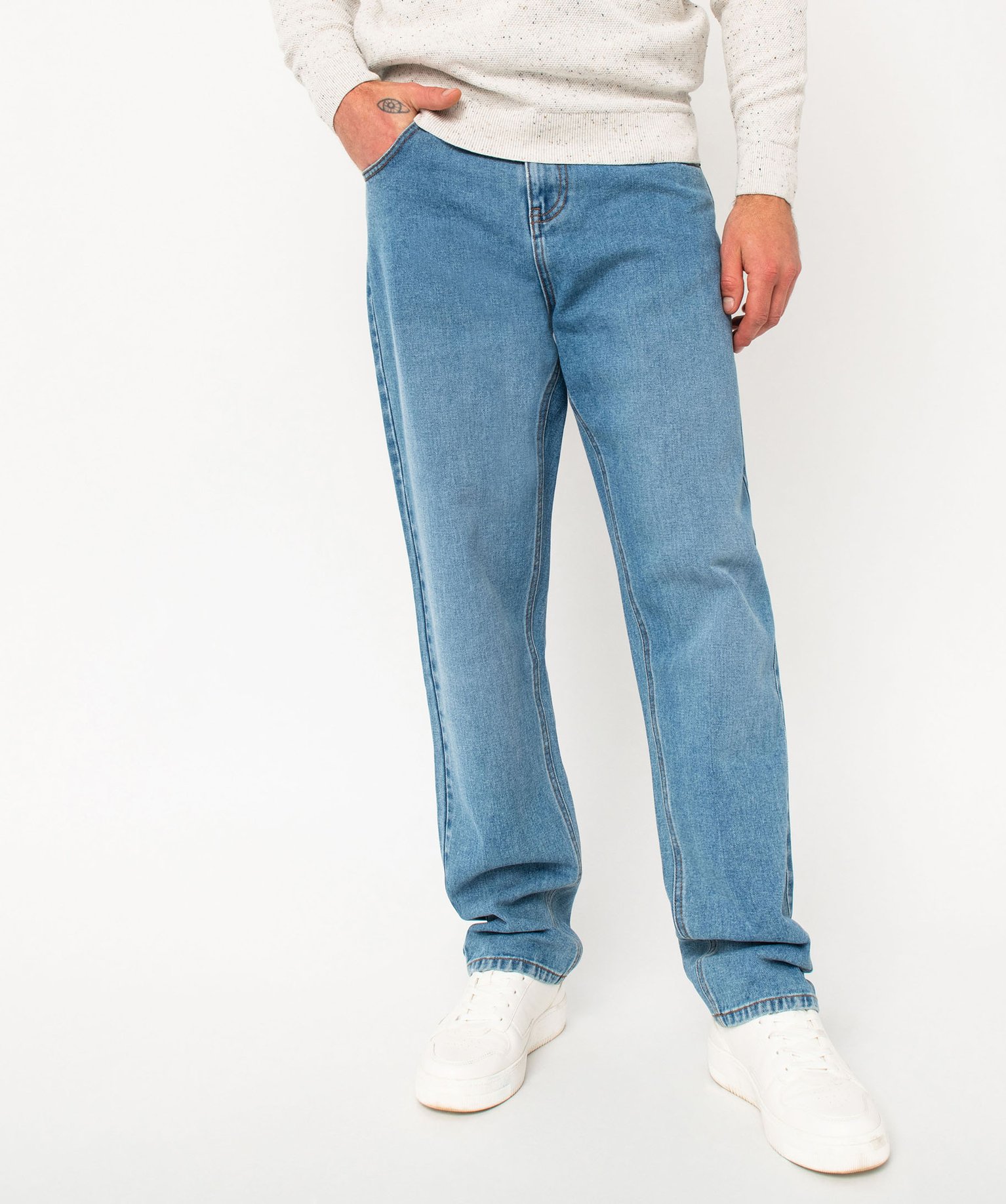 Jean loose délavé homme stone | GEMO