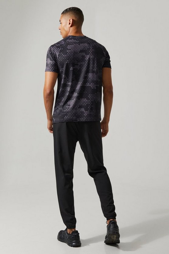 Man Active T-Shirt mit Print