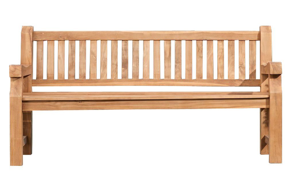 CLP Gartenbank Teakbank Jackson V2, Garten Bank Sitzbank Teak-Holz