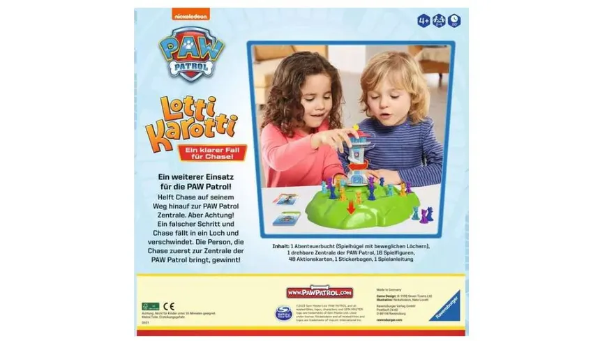 Ravensburger Spiel - PAW Patrol Lotti Karotti - Kinderspiel