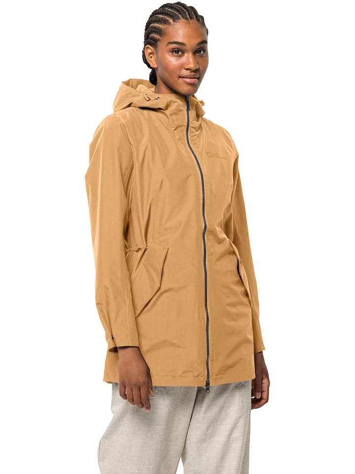 Jack Wolfskin Windbreaker in Hellbraun günstig kaufen