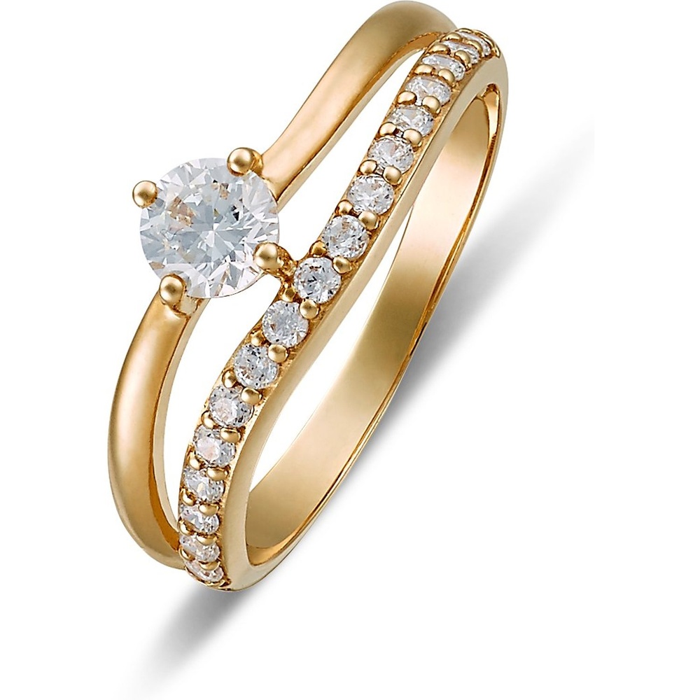 FAVS Bague pour femme 375 Or jaune or jaune Bague