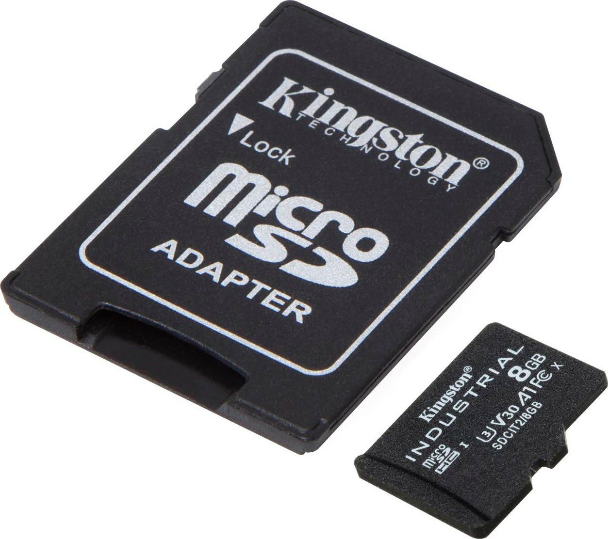 Kingston INDUSTRIAL microSD 8GB + SD Adapter Speicherkarte (8 GB GB, UHS-I Class 10, 100 MB/s Lesegeschwindigkeit)