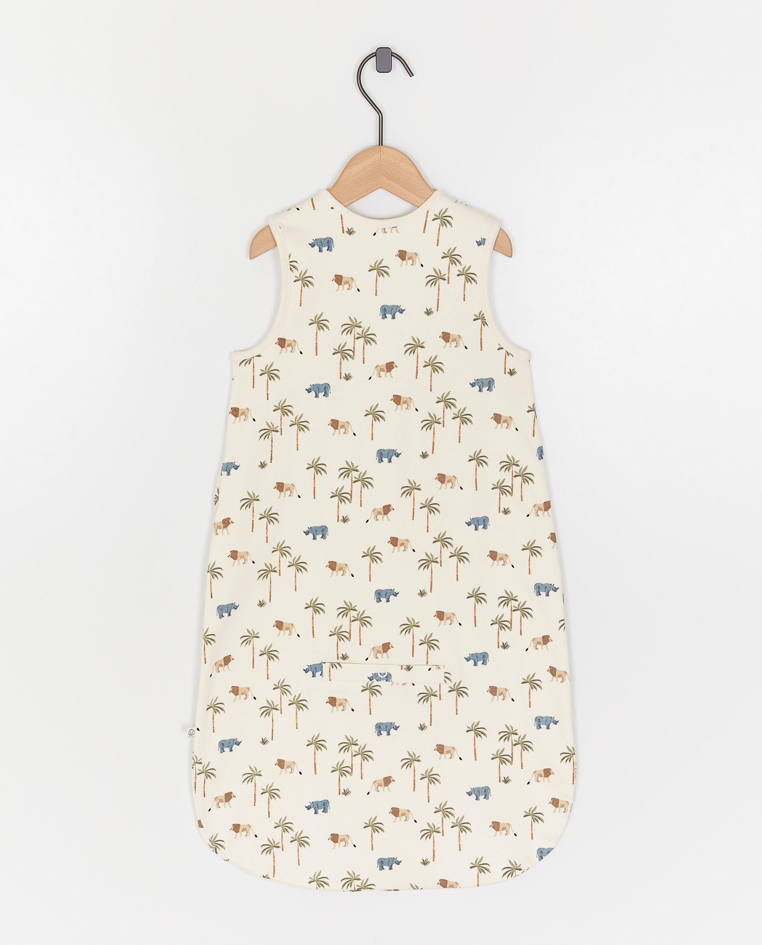 Sac de dormit imprimat Cuddles and Smiles, TOG 0.4 Alb
