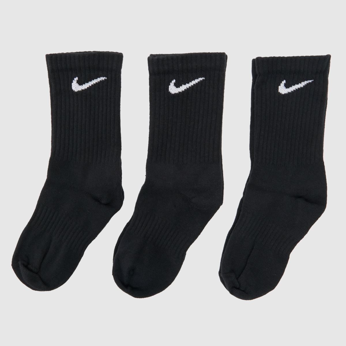 Nike fekete-fehér könnyű zokni, 3 db-os csomag