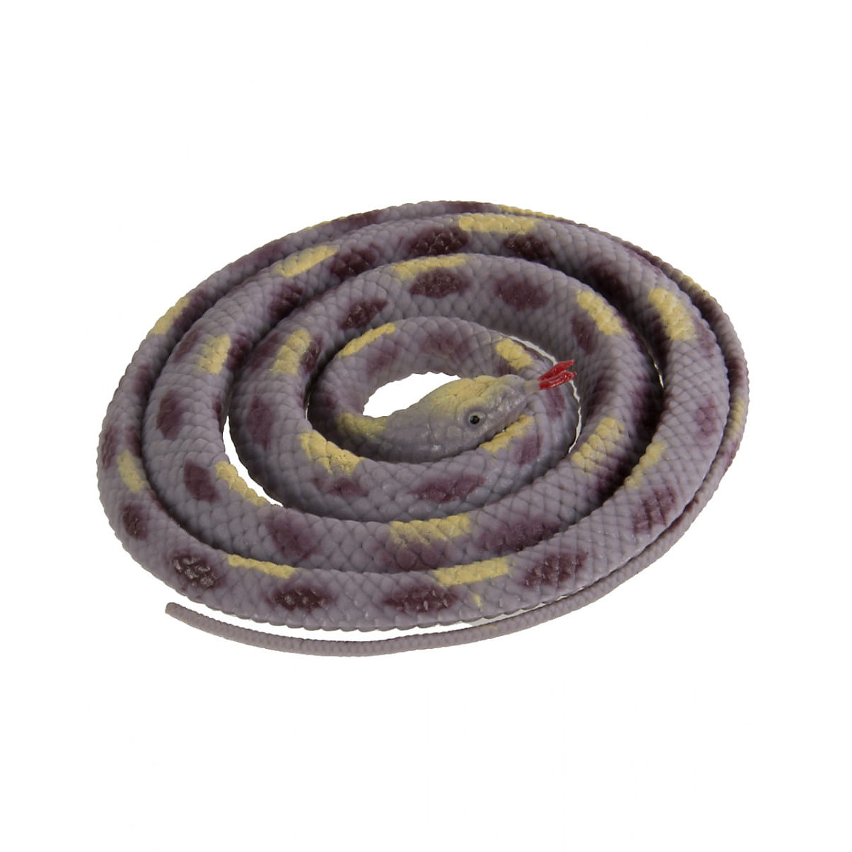Realistisch aussehende Gummi Schlange als Stretch Tier 146 cm Partydeko