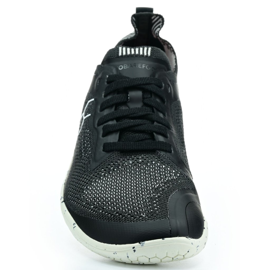 Vivobarefoot Geo Racer Knit L Obsidian Textil sportliche Barfußschuhe
