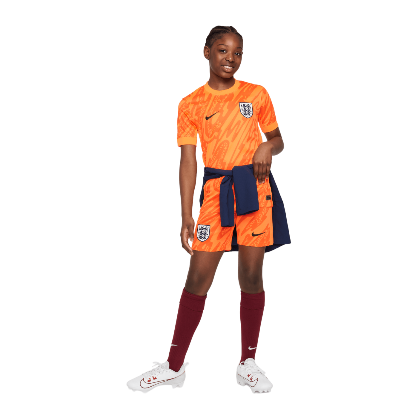 Nike England Torwarttrikot kurzarm EM 2024 Kids Orange F803