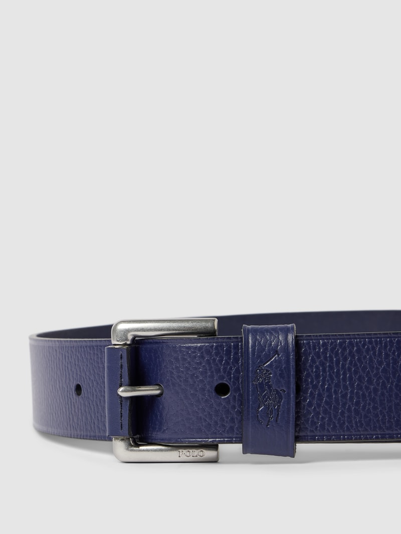 Gürtel mit Dornschließe in marineblau