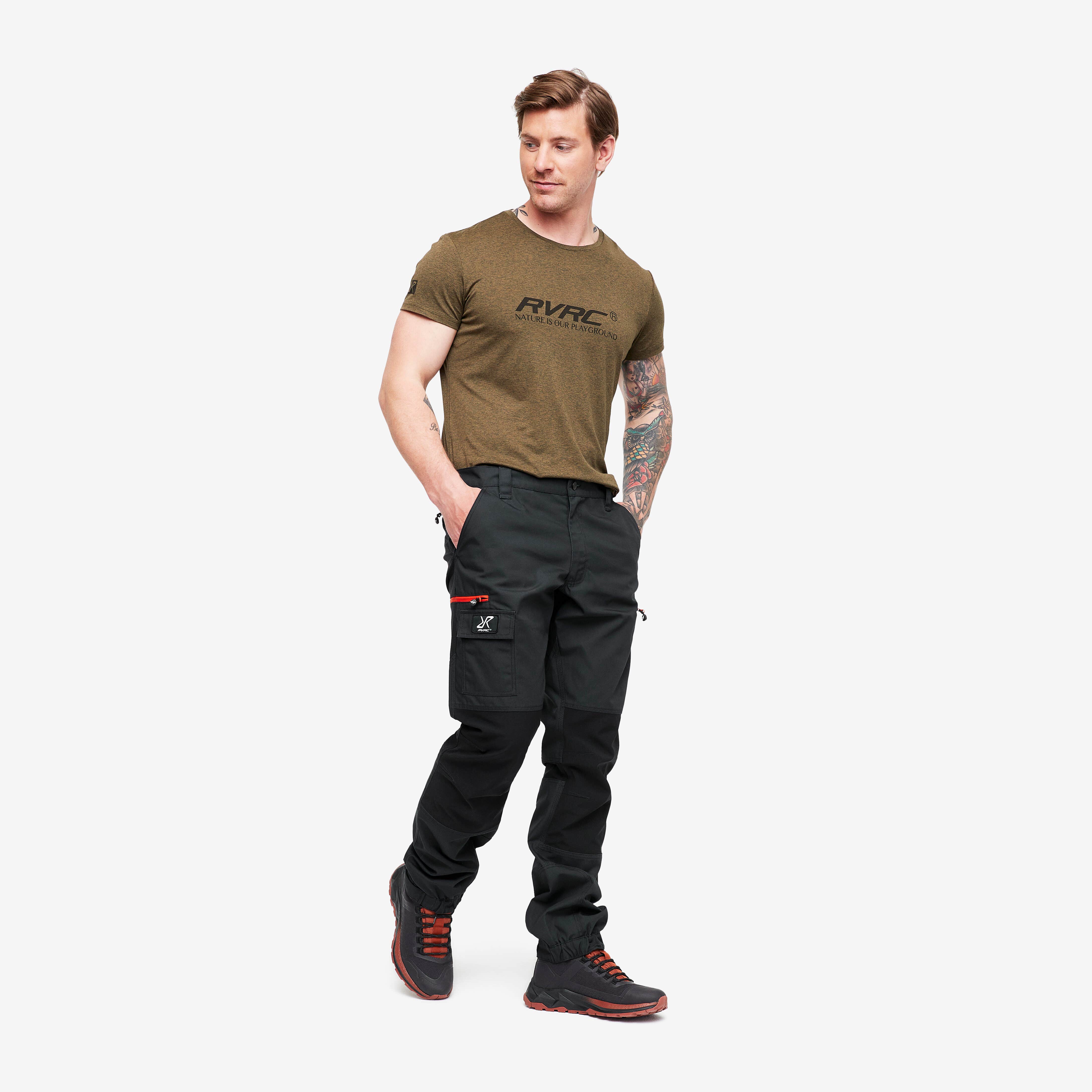 Nordwand Pants Homme Charcoal Black/Lava