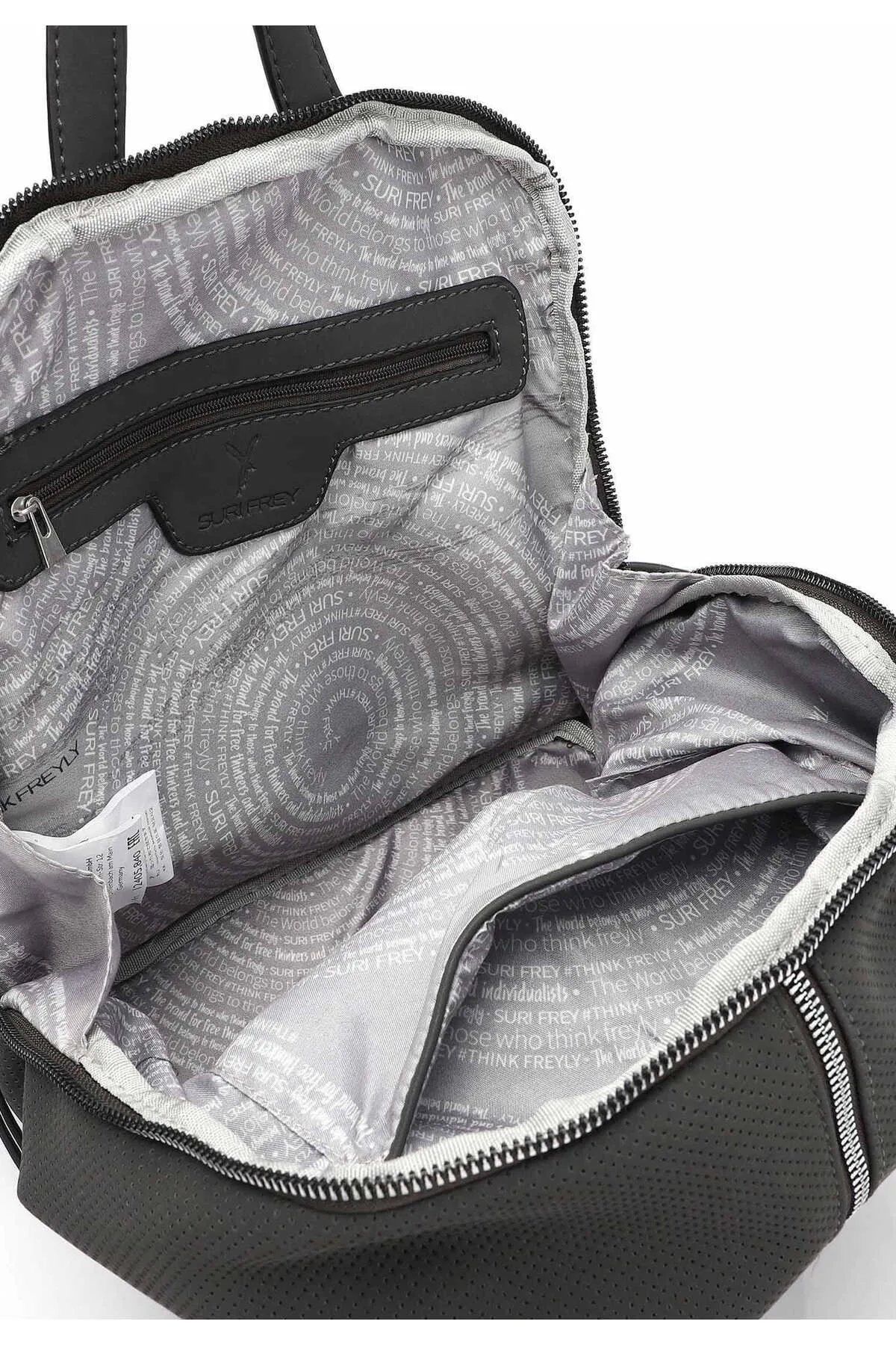 SURI FREY  Rucksack - Grau - Unifarben