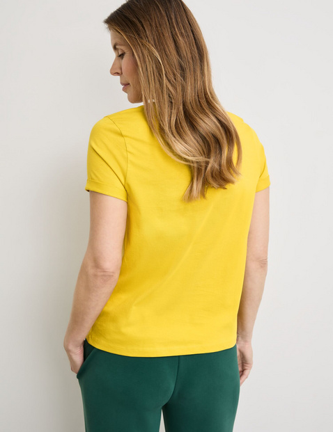 T-Shirt aus Baumwolle mit Ziersteinchen