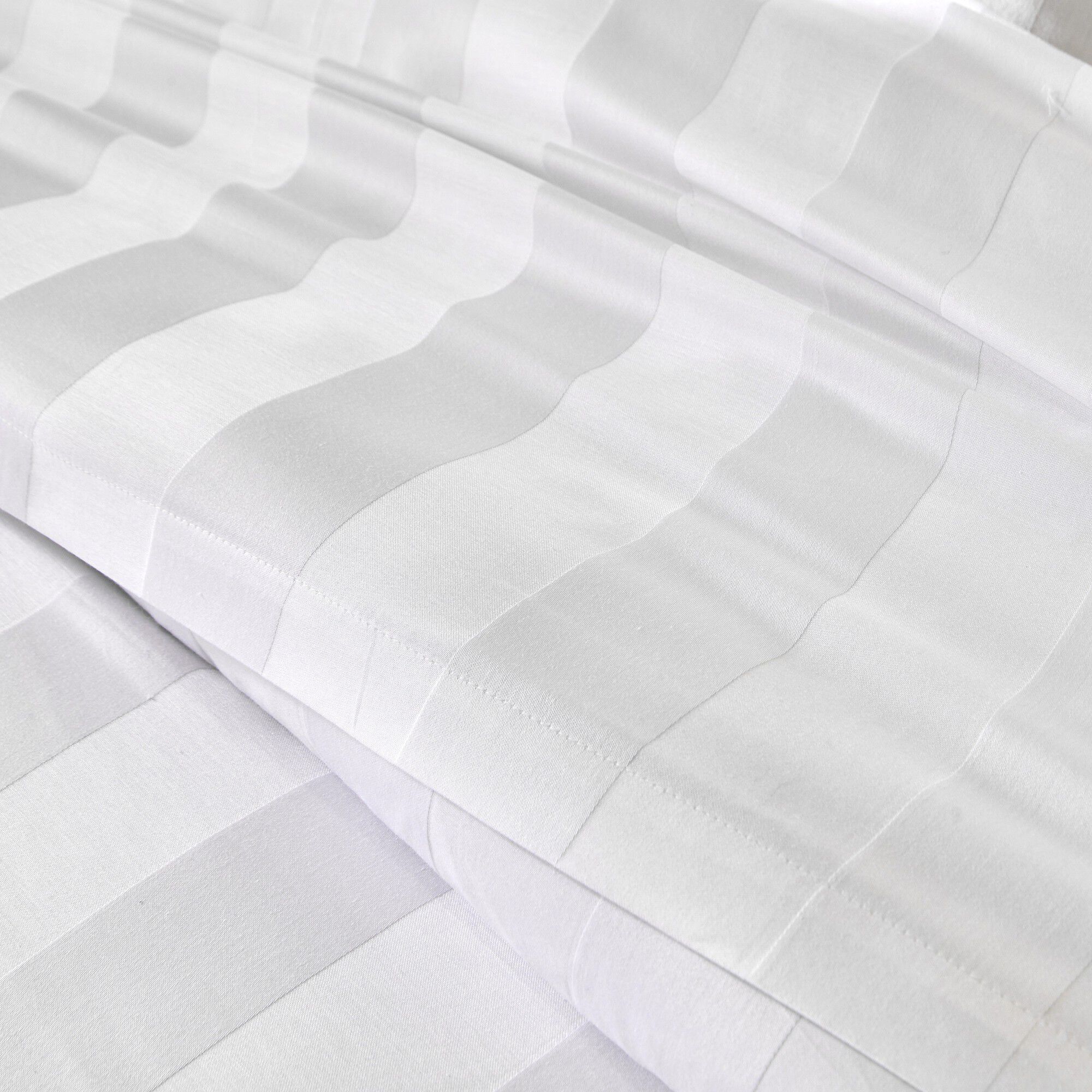 Linge de lit satin rayé