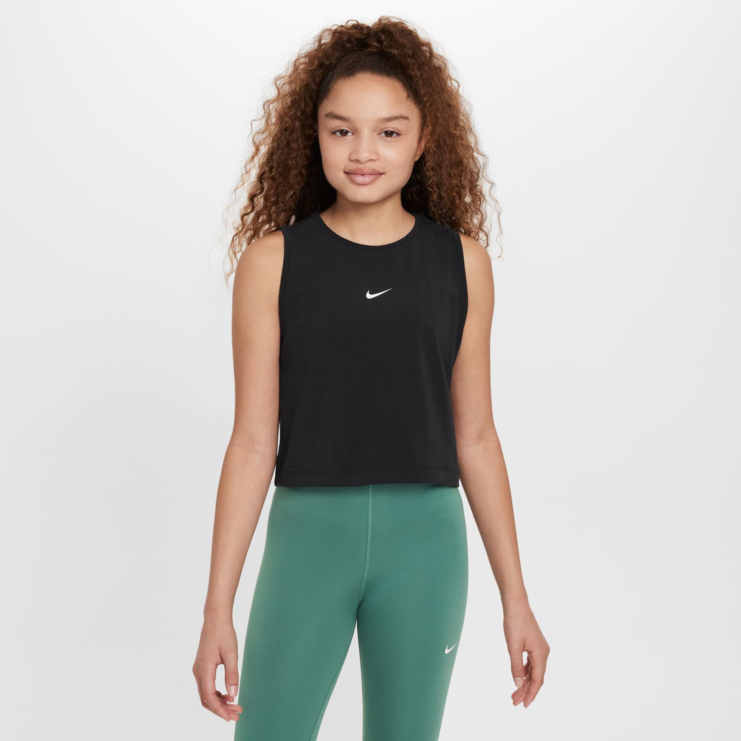 Dri-Fit Pro Big Kids Tank-Top Mädchen - Schwarz, Weiß