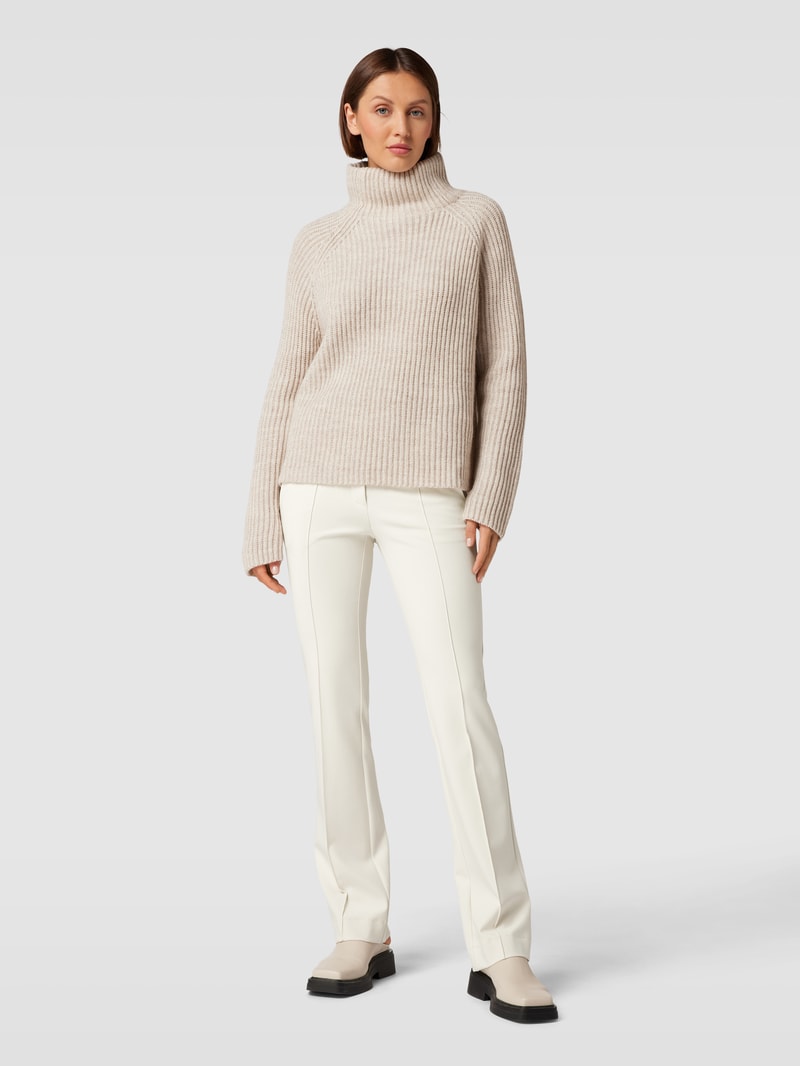 Wide Leg Hose mit Stretch-Anteil Modell 'Twiggy' in offwhite