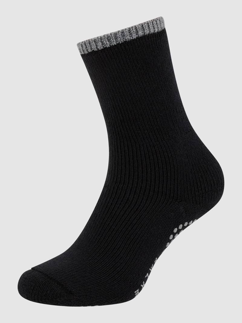 Socken mit Anti-Slip-System Modell Cuddle Pads in schwarz