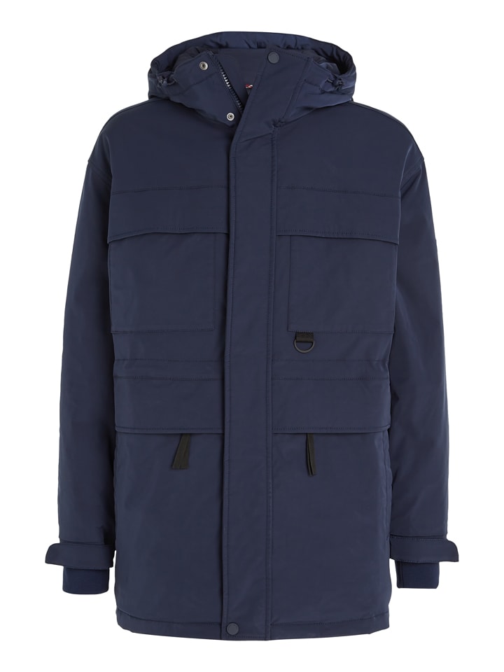 Tommy Hilfiger Parka in Dunkelblau günstig kaufen
