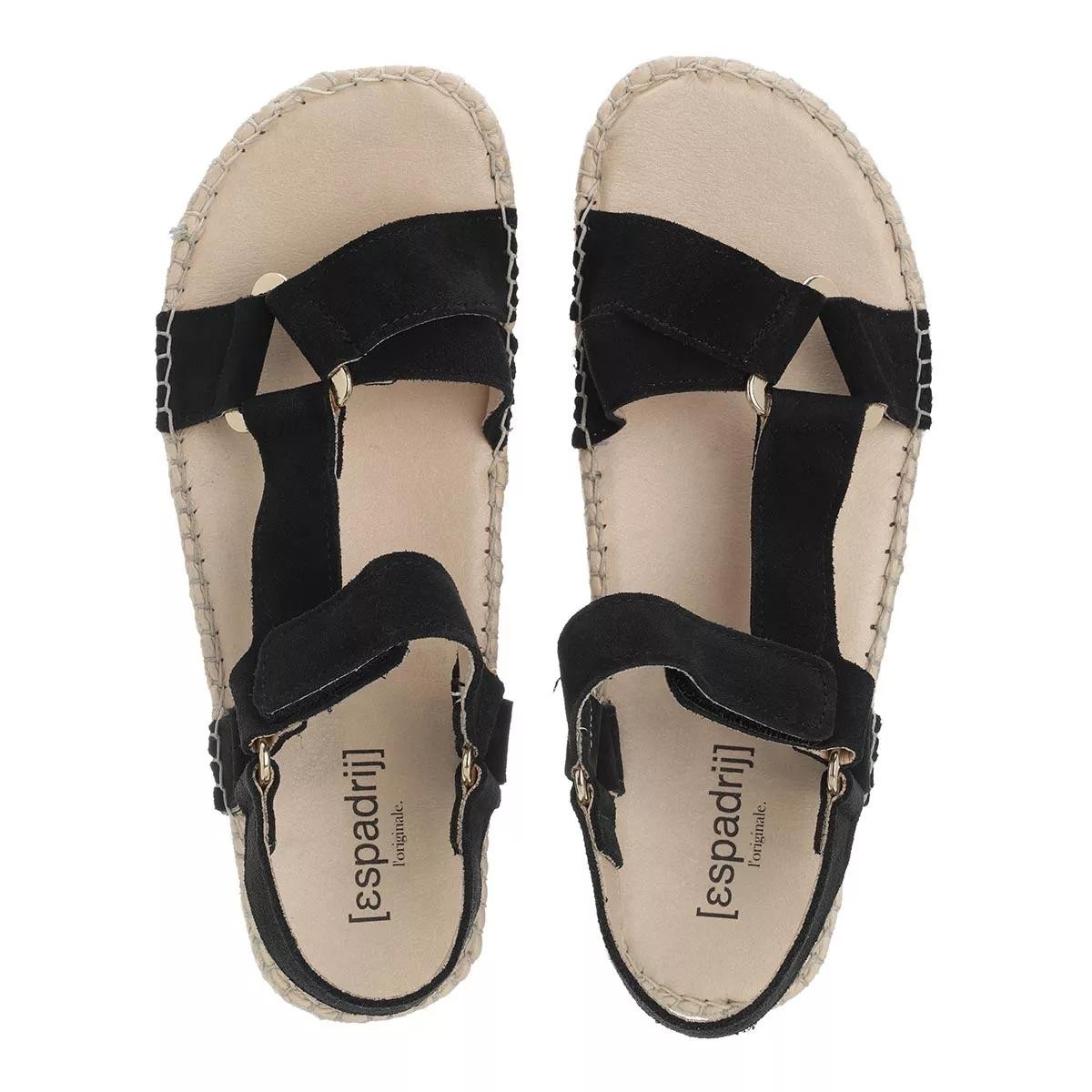 L´AUTRE CHOSE Komfort Sandalen schwarz Espadrille