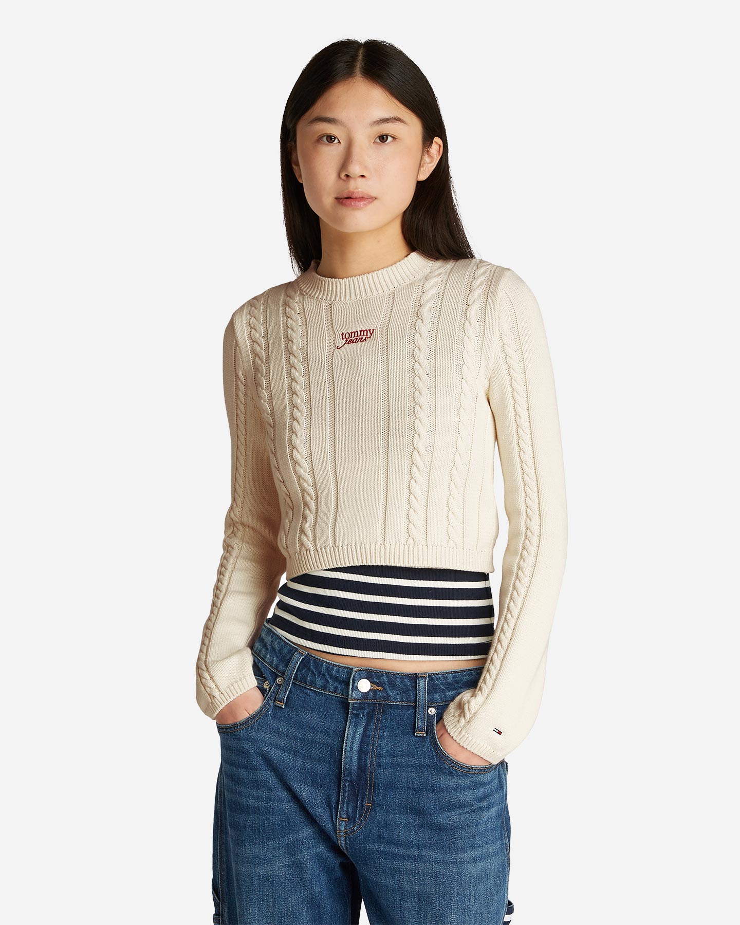 Maglione Tommy Hilfiger Logo Script W DW0DW20256-YBH