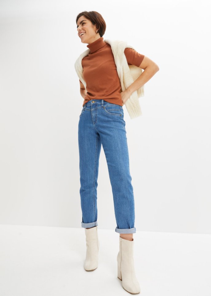 Komfort-Stretch-Jeans, Straight Fit