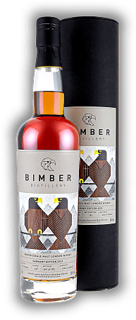 Bimber Distillery Peated Single Malt London Whisky Germany Edition 2023 Pedro Ximénez Sherry Cask No. 458 59,4% Bimber Distillery Peated Single Malt London Whisky Germany Edition 2023 Pedro Ximénez Sherry Cask No. 458 59,4%  Alter /23 - 0,7	 Liter -