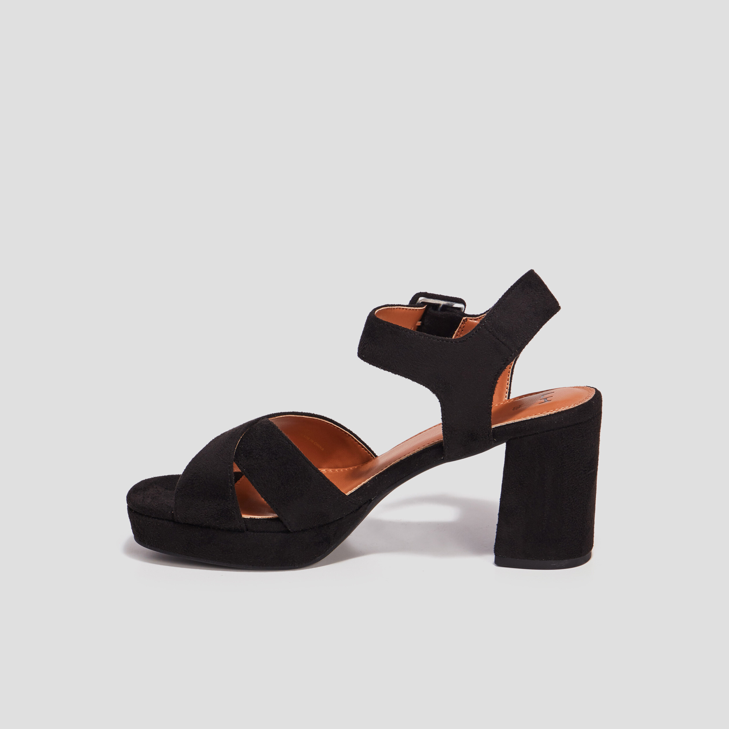 Sandales à talons noir femme | La Halle