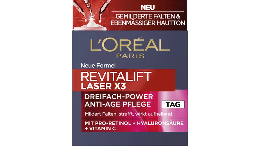 L'Oréal Paris Revitalift Laser X3 Anti Age Intensivpflege Tagescreme 50 ml