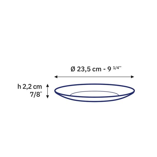 Bordură DURALEX crin vermilion – 23 cm