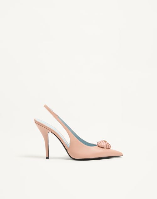 Coeur Royal Slingback Decote em Cabra 100mm