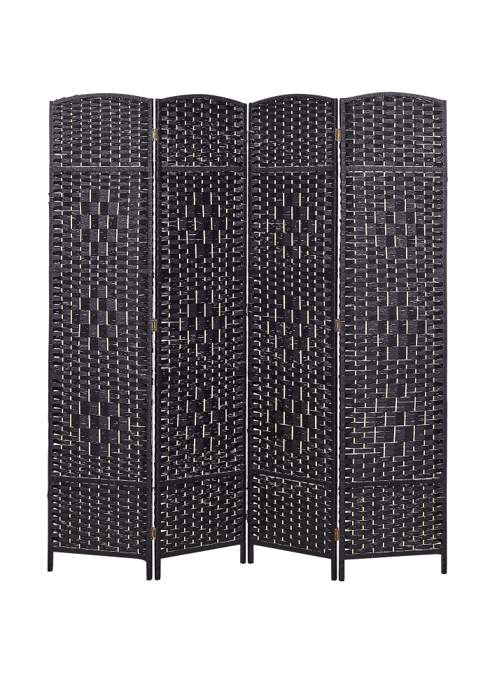 Beliani Paravent LAPPAGO in Schwarz - (W) 163 x (H) 170 x (L) 2 cm günstig kaufen onesize