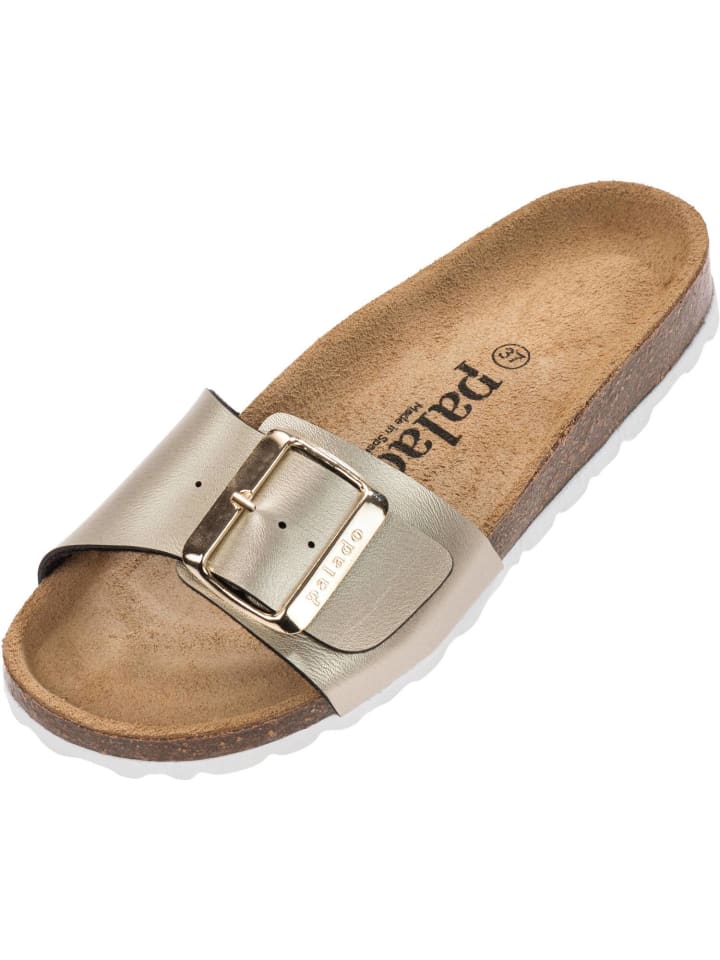 palado Pantoletten in mattgold günstig kaufen